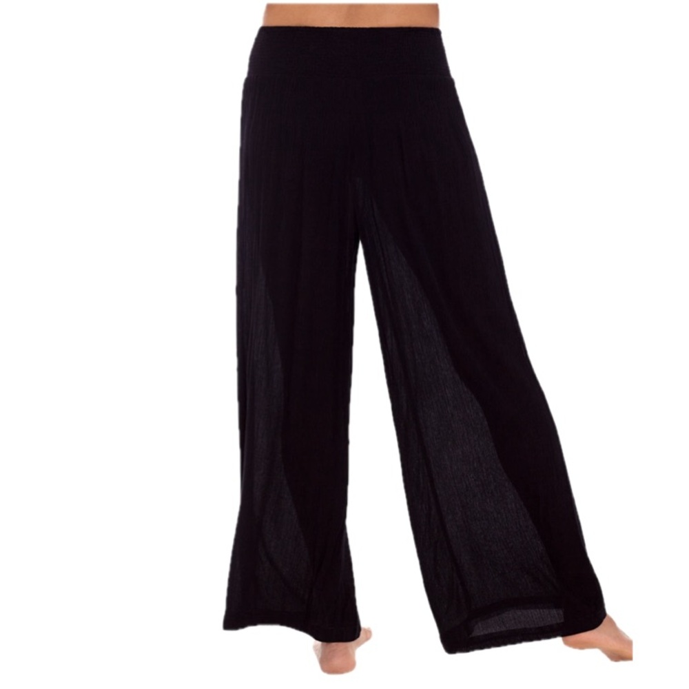 LAUREN RALPH LAUREN Crinkle Rayon Swimwear Cover Up Pant Women’s Size XL - Picture 4 of 10